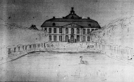 Herrgården, sedd rakt framifrån