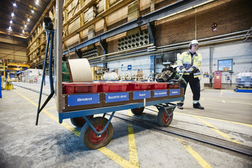 Sortering av restmaterial