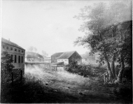 Parti från bruket, Kvarnfallet
