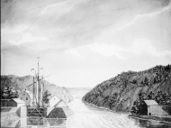 Ny kanalbyggnad under arbete