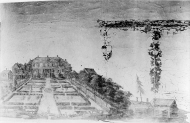 Herrgården, sedd från trädgårdssidan