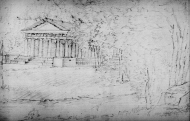 Lusthuset "Templet", i parken
