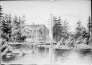 Exteriör av sågen, ångsågen