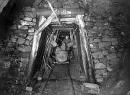 Tappning från bockort i gruvan
