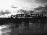Träkolsbryggan under reparation