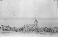 Staden med kyrkan