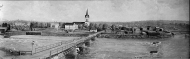 Panorama över samhället, från Månsbro