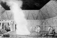Interiör av masugn med kransen ("uppsättningsmålet")