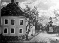 Förvaltarebostaden och klockstapeln