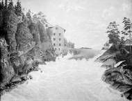 Utsikt över västra Gullöfallet